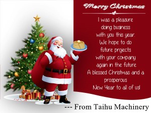 Merry Christmas from Taihu Machinery