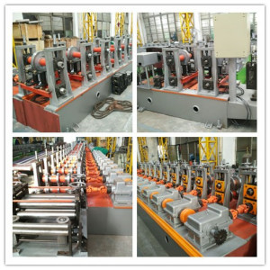 Welding pallet rack beam machine