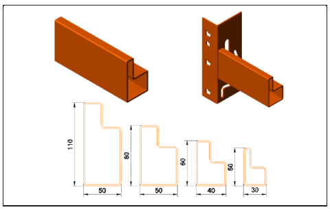 pallet rack step beams roll forming machine