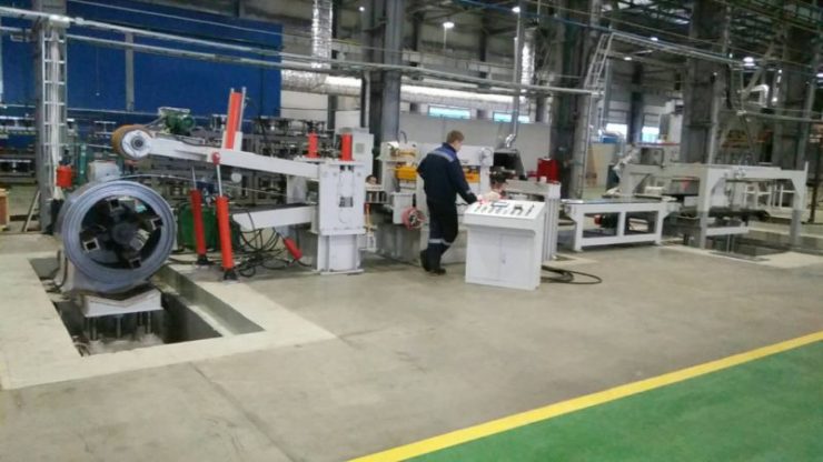 Cut to Length Line for production of steel wheel discs and rims